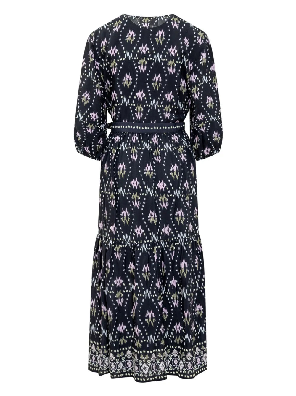 Graphic-Print Midi Dress