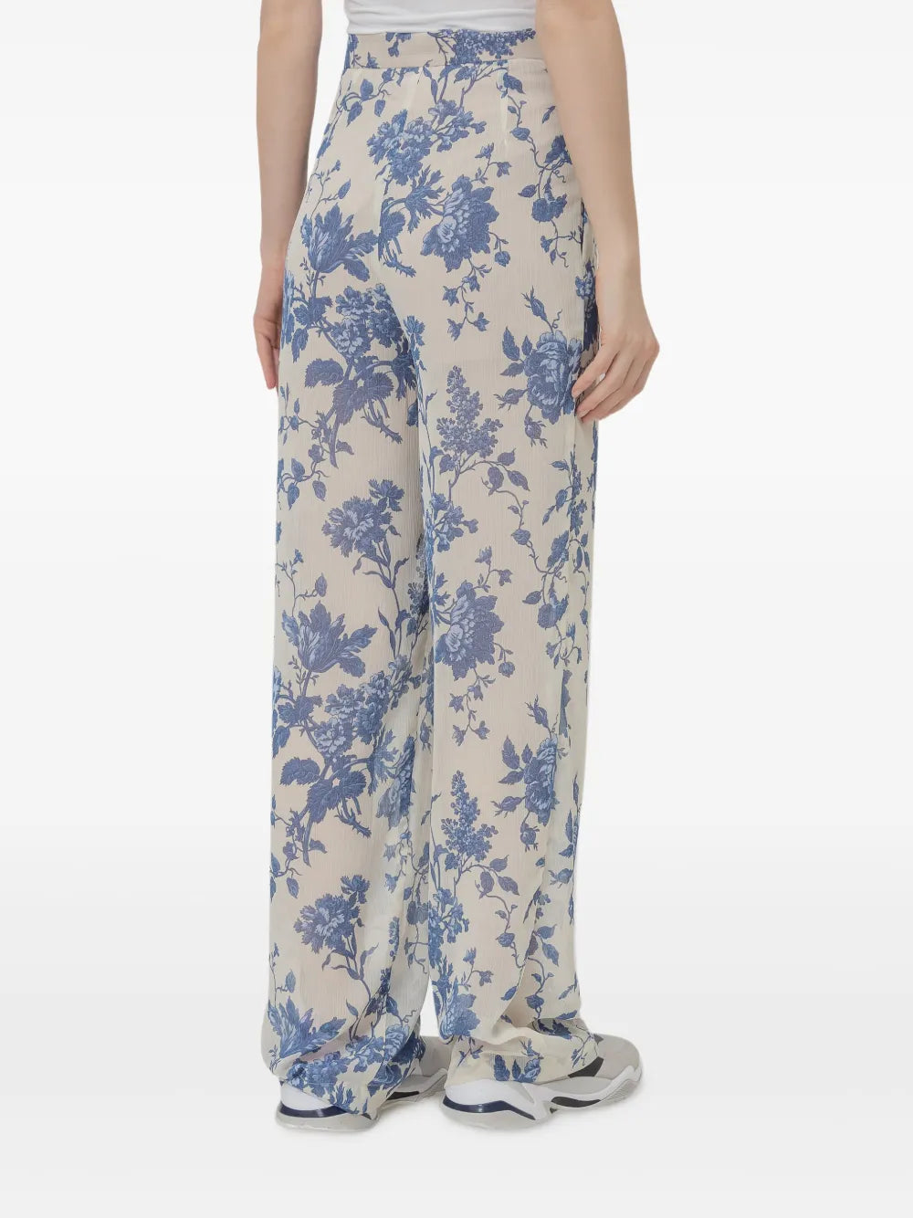 Floral-Print Trousers