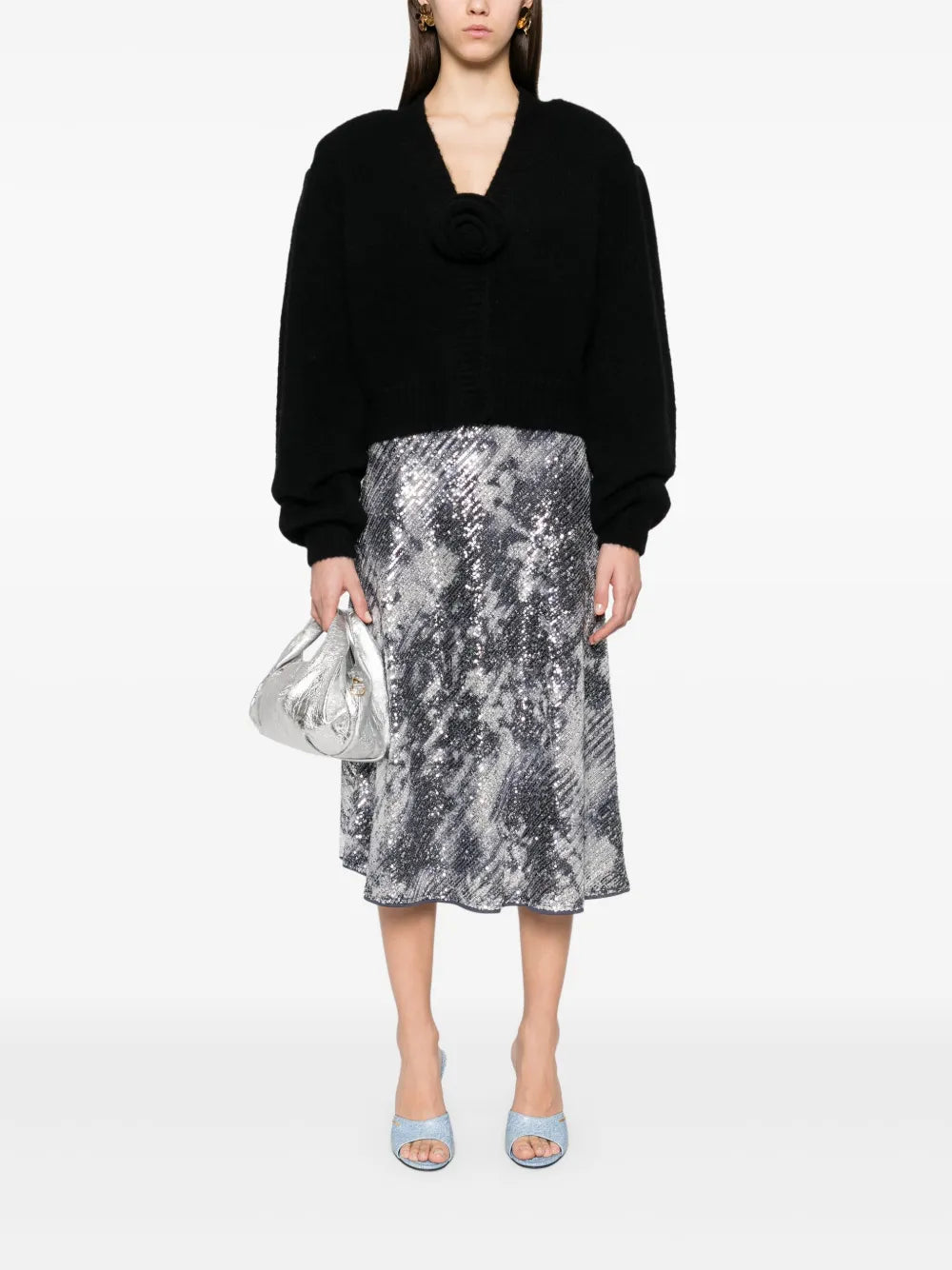 Knitted Cropped Cardigan