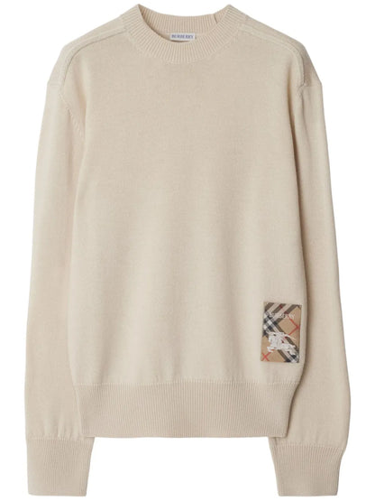 Checked Wool Jumper