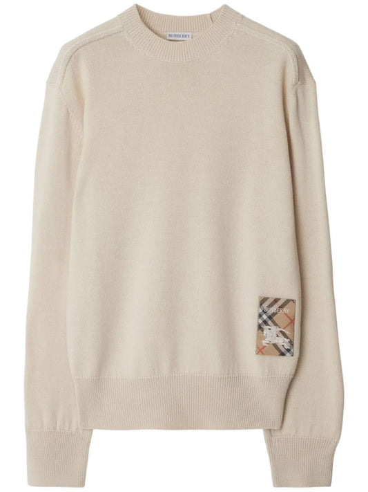 Checked Wool Jumper