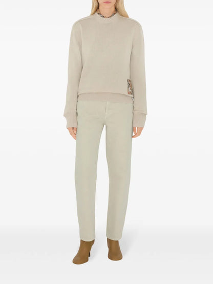 Checked Wool Jumper