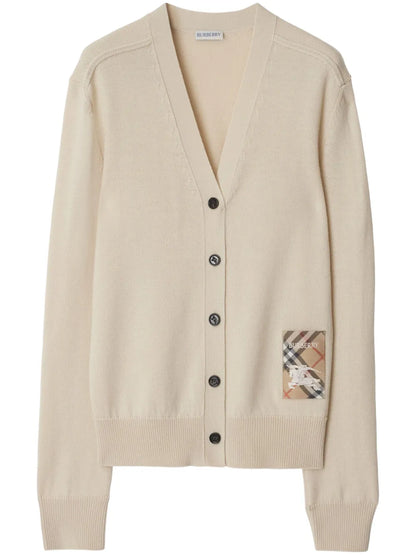 Check Label Cardigan