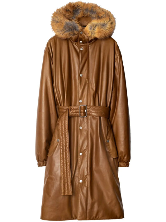 Faux-Fur Parka Coat