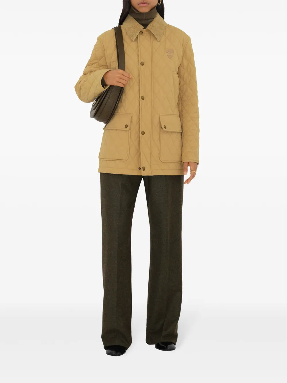 Diamond-Quilted Jacket