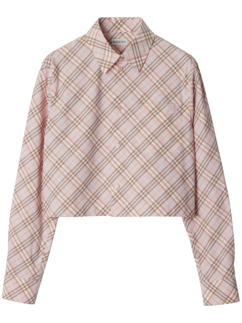Vintage Check Cropped Shirt