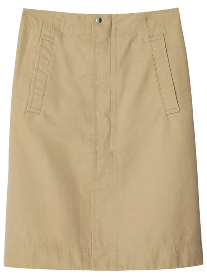 Poplin Midi Skirt