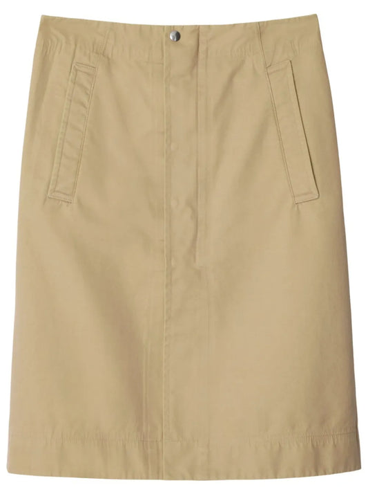 Poplin Midi Skirt
