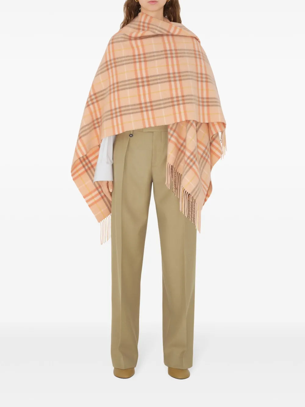 Check-Pattern Cape