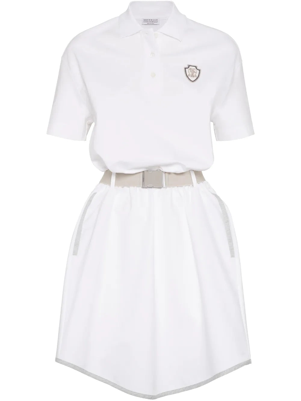 Cotton-Blend Polo Dress