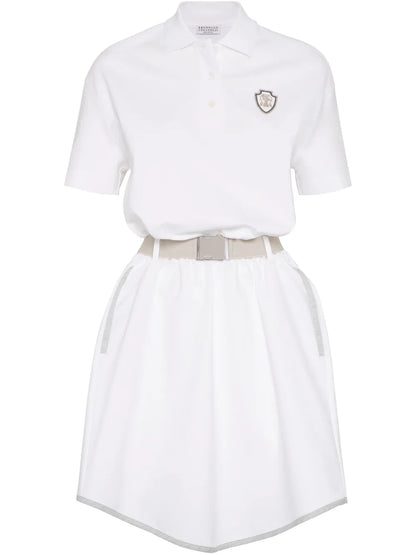 Cotton-Blend Polo Dress