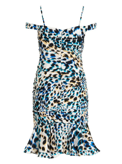 Leopard-Print Mini Dress