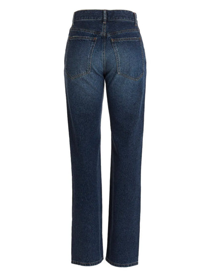 Logo-Embroidered Jeans