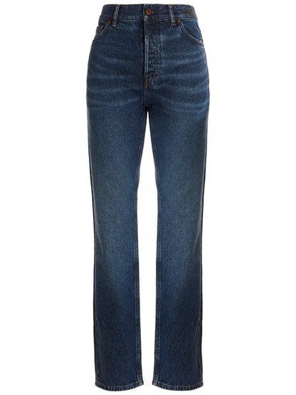 Logo-Embroidered Jeans