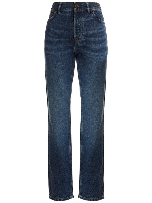 Logo-Embroidered Jeans