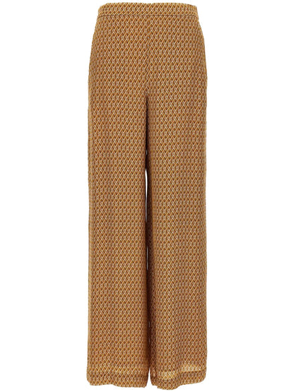 Graphic-Print Trousers