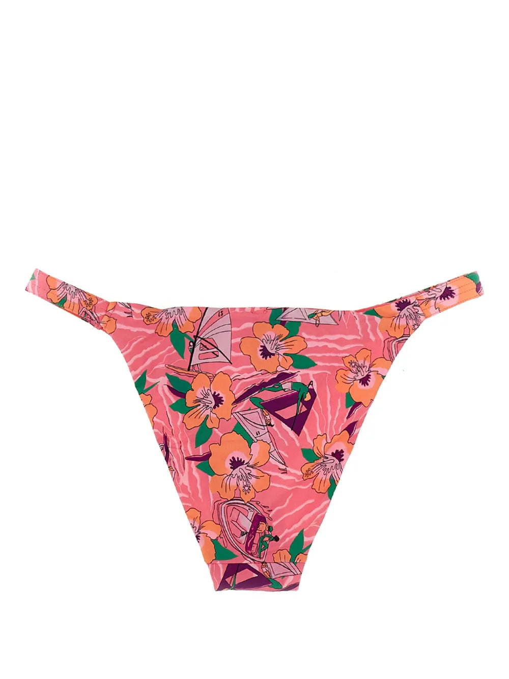 Floral-Print Bikini Bottoms