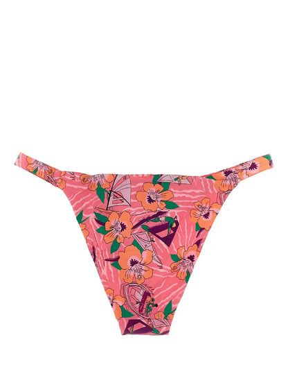 Floral-Print Bikini Bottoms