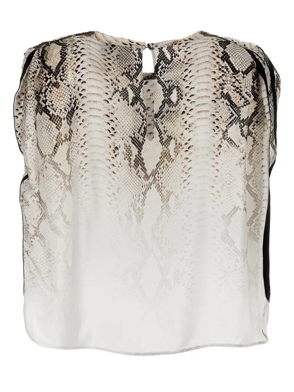 Snake-Print Blouse