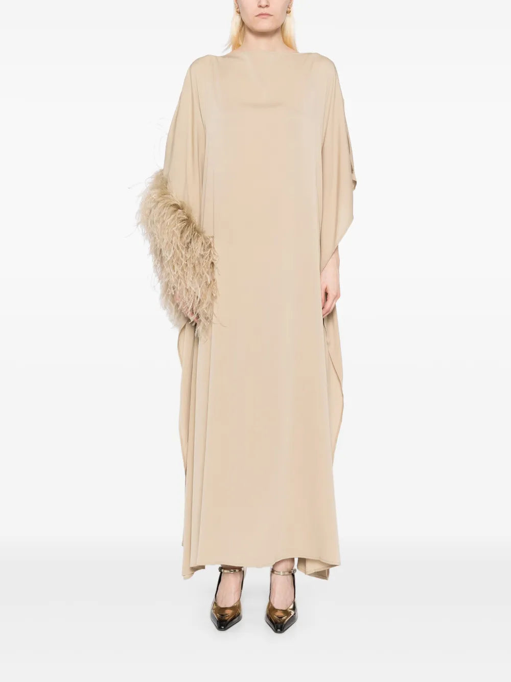 Faux-Fur Detail Dress