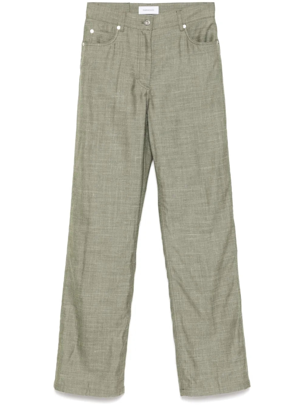 Straight Hem Trousers