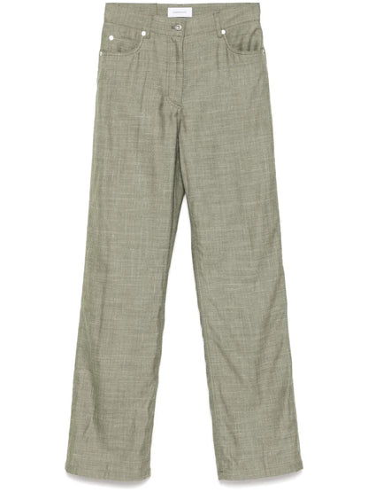 Straight Hem Trousers