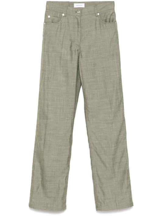 Straight Hem Trousers