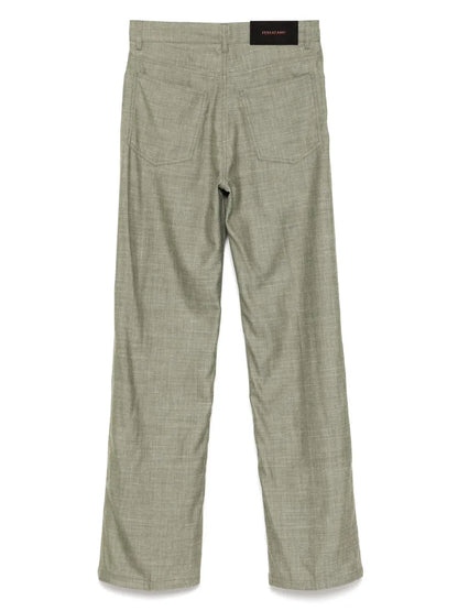 Straight Hem Trousers