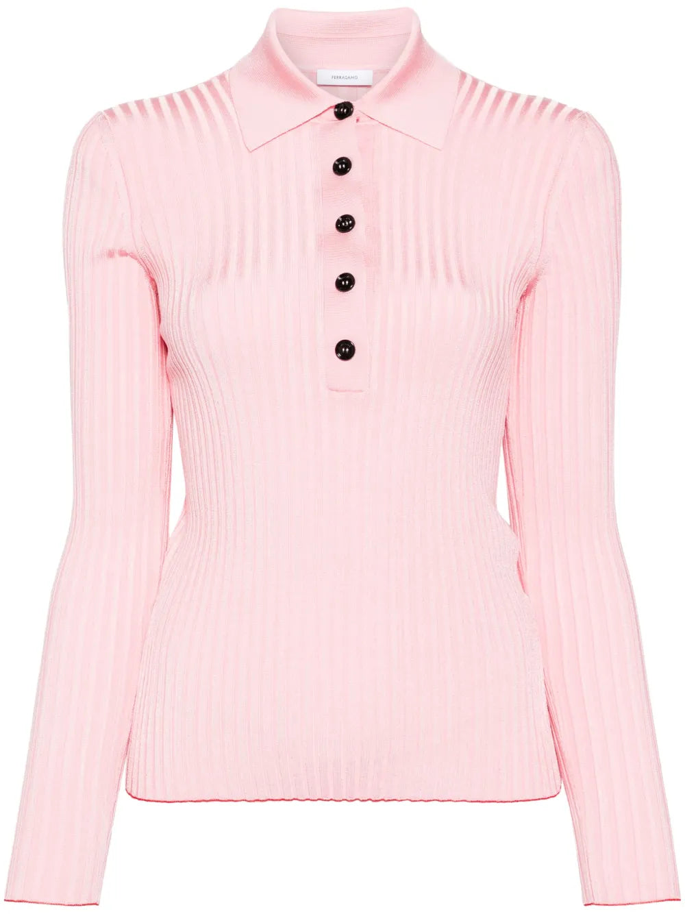 Ribbed Polo Top