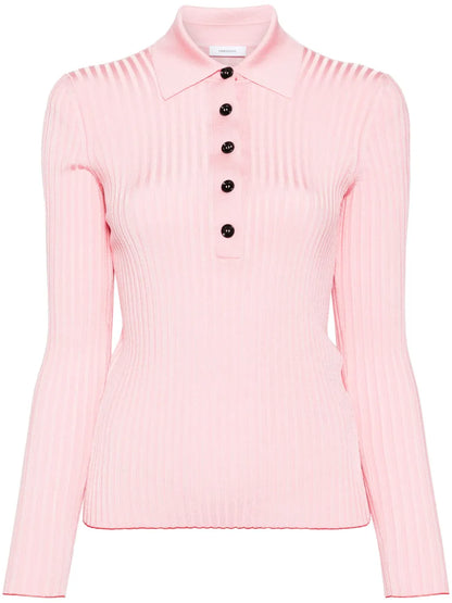 Ribbed Polo Top