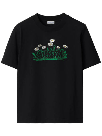 Daisy-Logo Cotton T-Shirt