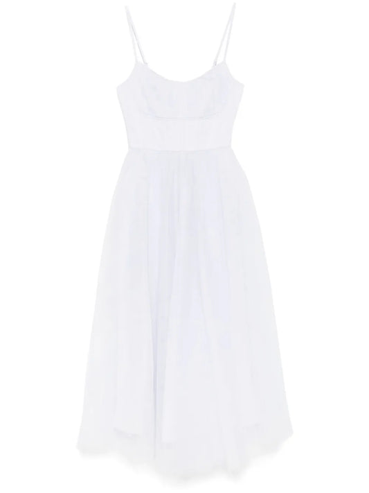 Tulle Corset Midi Dress