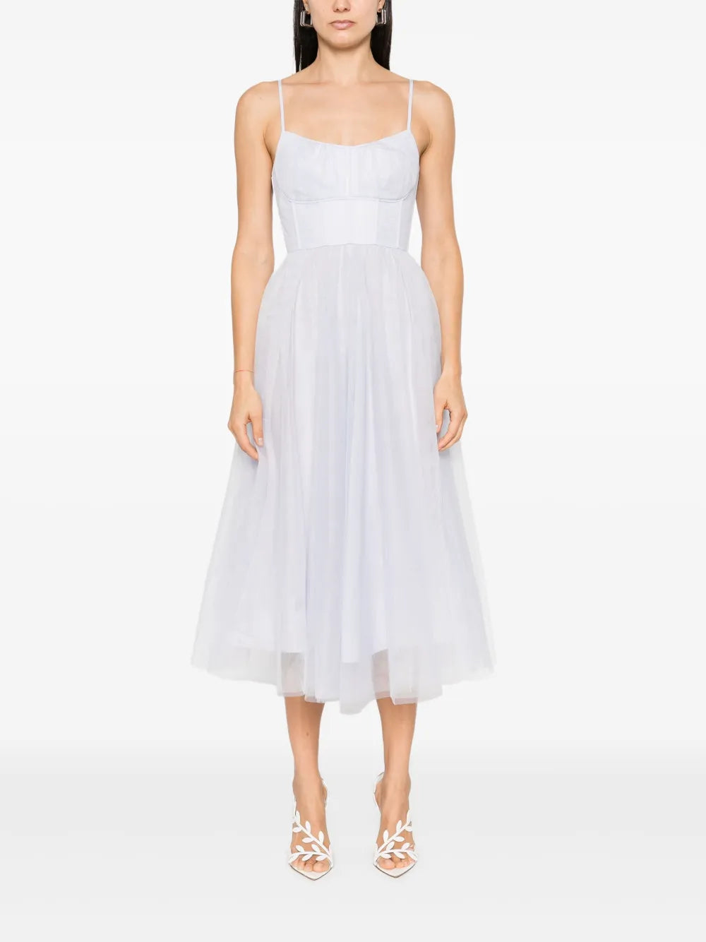 Tulle Corset Midi Dress