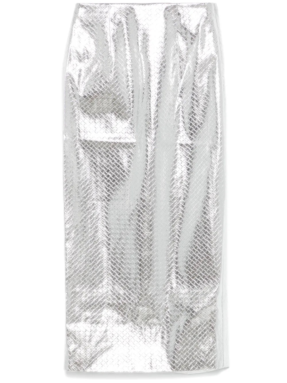 Braided-Effect Pencil Skirt