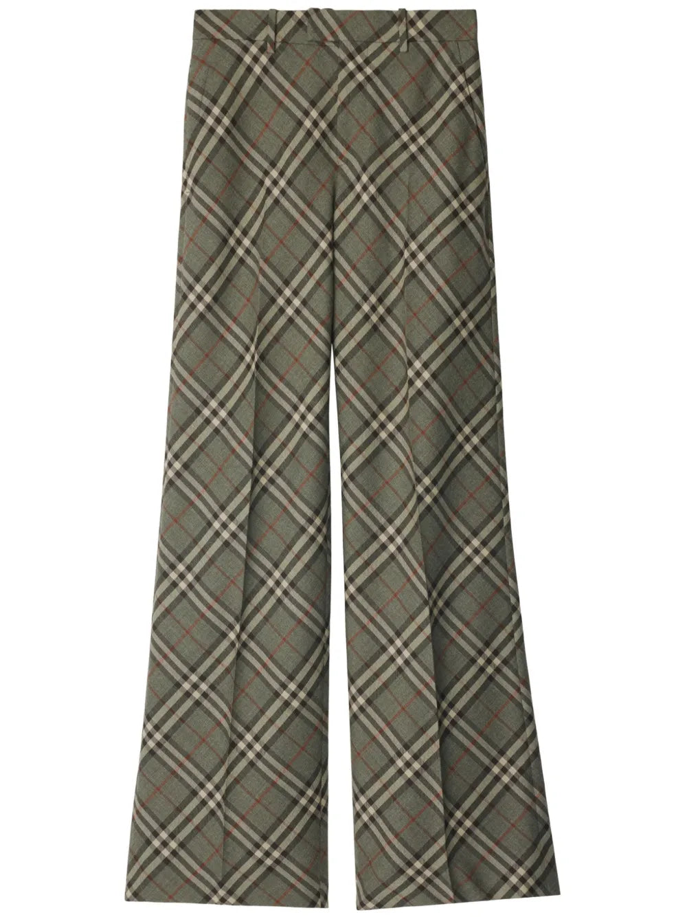 Vintage Check-Pattern Trousers