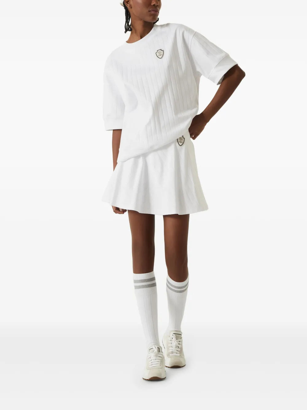 Cotton Pleated Skirt
