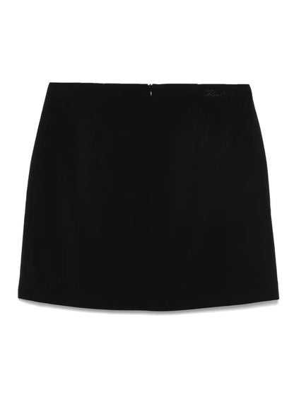 Large-Rhinestone Mini Skirt