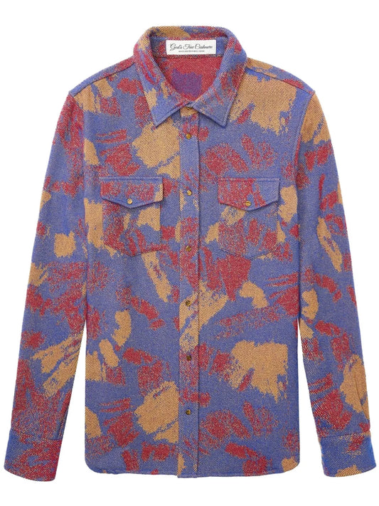 Patterned Cashmere Shirt