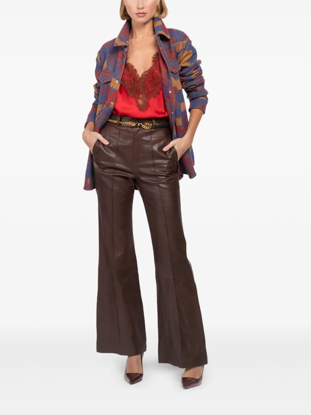 Patterned Cashmere Shirt