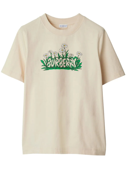 Daisy Logo Cotton T-Shirt
