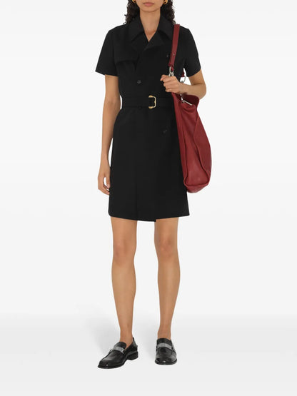 Belted Wool Minidress