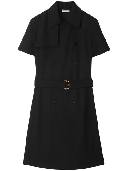 Belted Wool Minidress