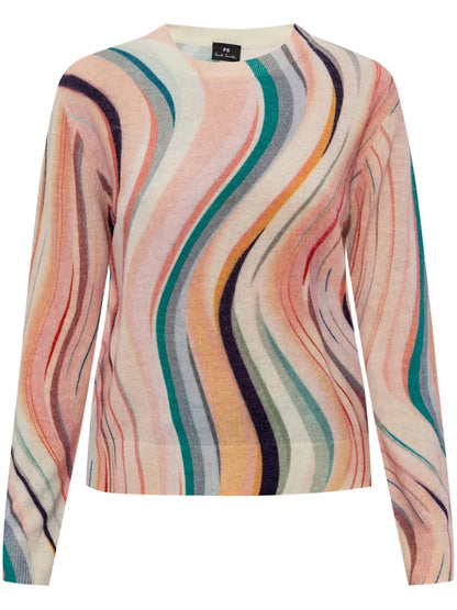 Swirl-Intarsia Sweater