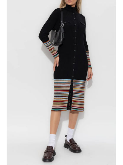 Striped Midi Dress