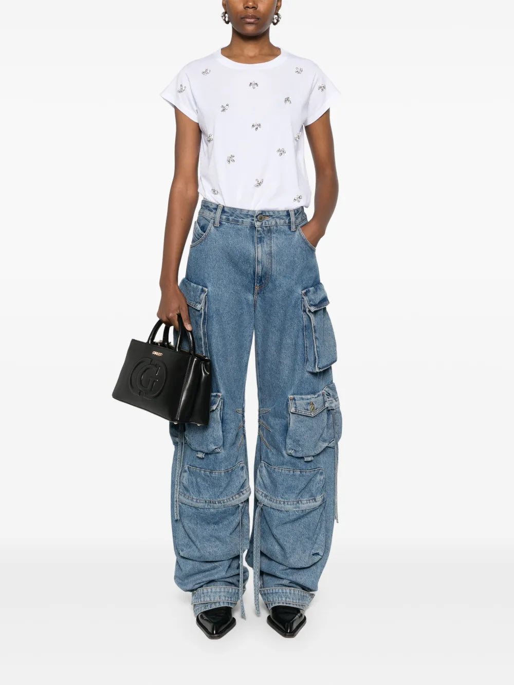 Crystal-Embellished T-Shirt