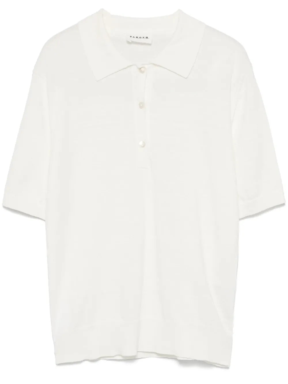 Fine-Knit Polo Shirt