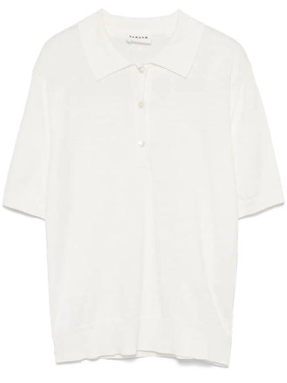 Fine-Knit Polo Shirt
