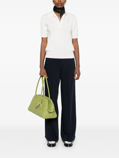 Fine-Knit Polo Shirt