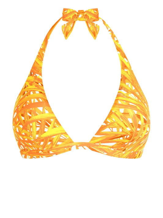 Palm Leaves Bikini Top