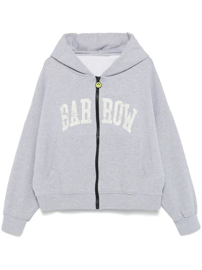 Logo-Print Zip-Up Hoodie